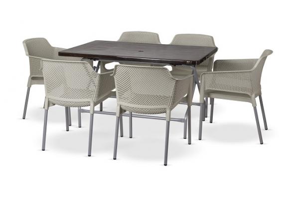 سفارش انواع میز صندلی پلاستیکی مستطیل