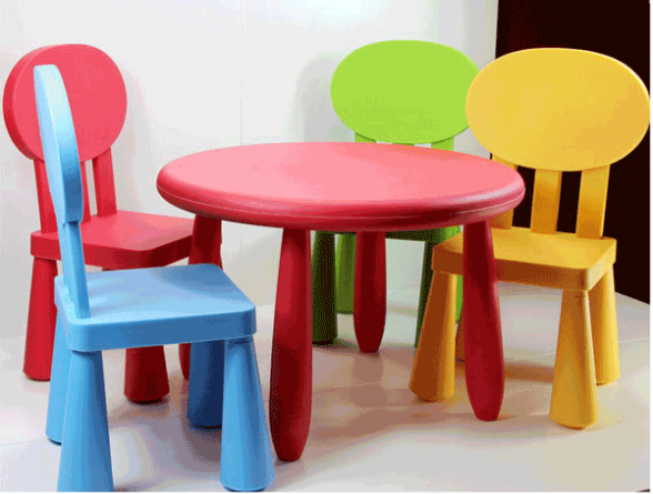 میز و صندلی پلاستیکی رنگی
