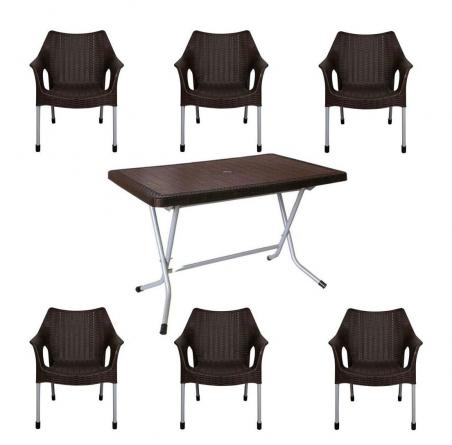 نمایندگی عرضه میز صندلی پلاستیکی ۶ نفره