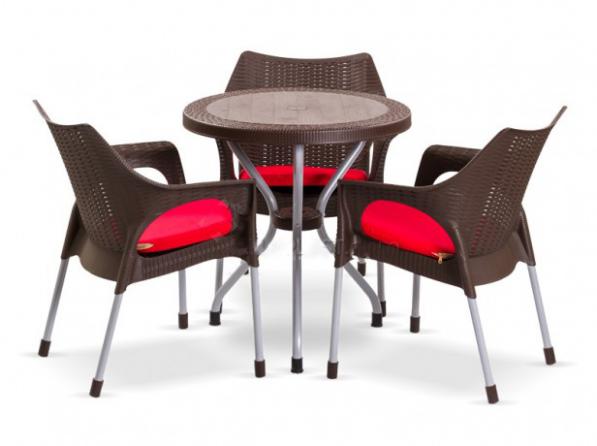 تولید انواع میز صندلی پلاستیکی حصیری