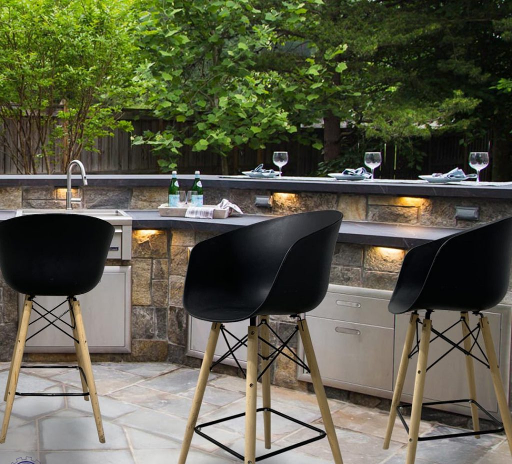 قیمت صندلی پلاستیکی پایه چوبی