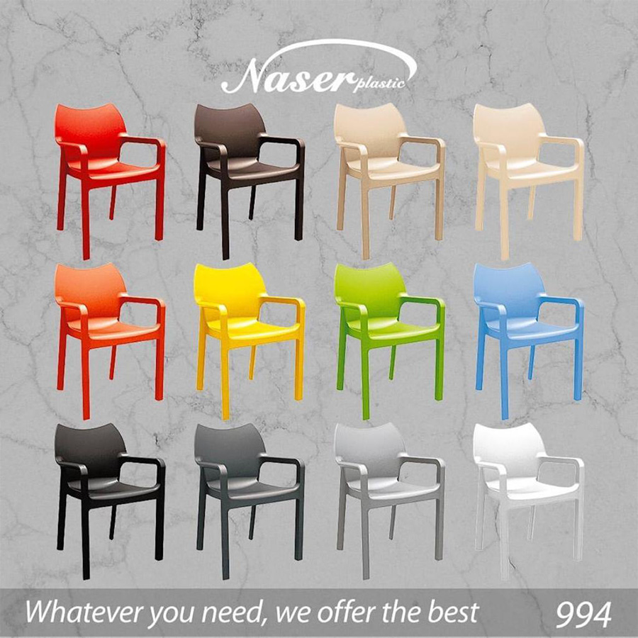 صندلی پلاستیکی دسته دار