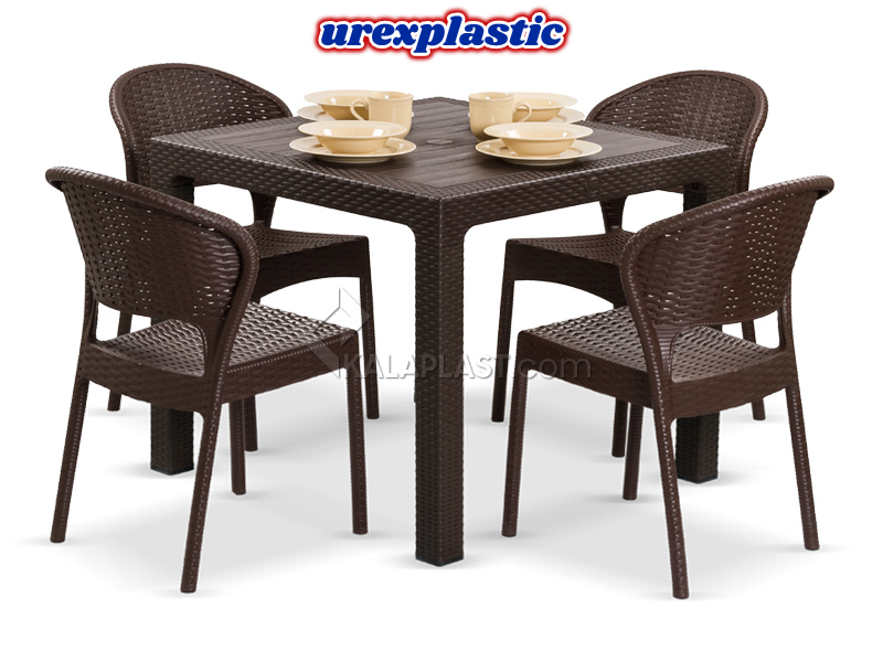 تولید کننده میز صندلی پلاستیکی حصیری