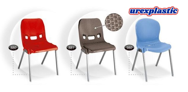 عرضه صندلی پلاستیکی پایه فلزی