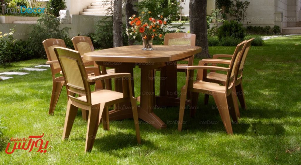 عرضه میز پلاستیکی 6 نفره