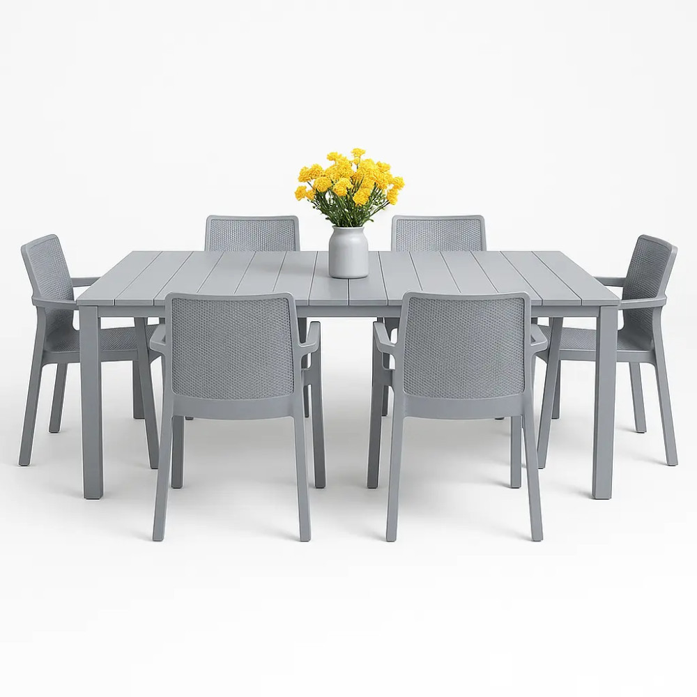 صندلی پلاستیکی دسته دار زیبا و مقاوم در برابر نور خورشید