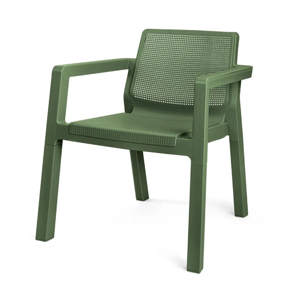 صندلی پلاستیکی ساده دسته دار با ترکیب رنگی جذاب و مدرن