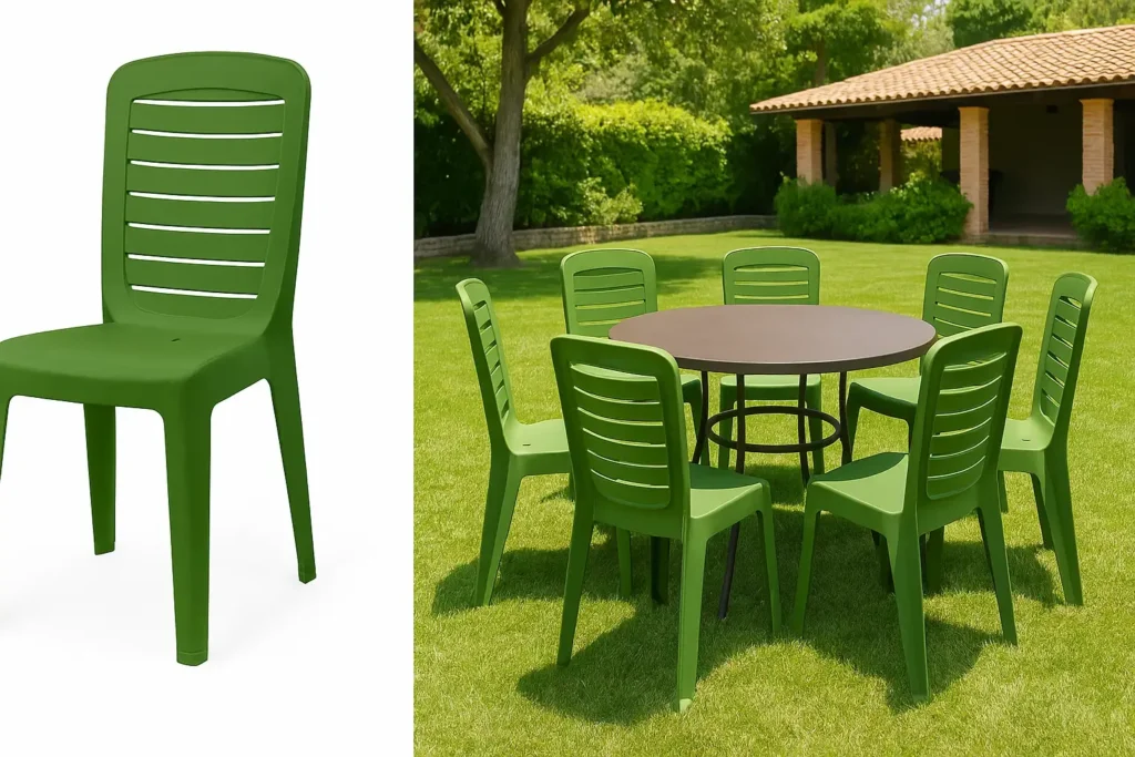 صندلی پلاستیکی بدون دسته ساده و اقتصادی با پایین‌ترین قیمت بازار