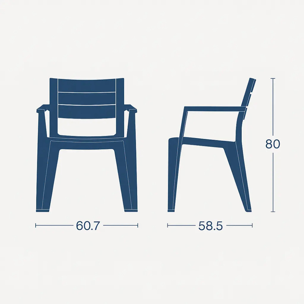 ست میز صندلی پلاستیکی رشت