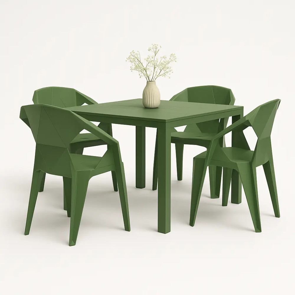 میز پلاستیکی غذاخوری شیک و مقاوم مناسب خانه، بالکن و فضای باز