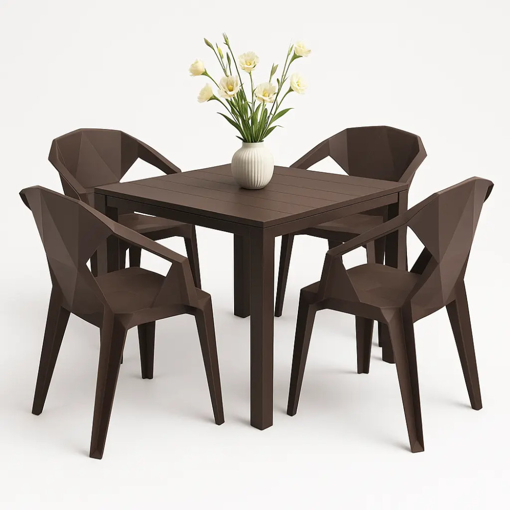 صندلی پلاستیکی طرح چوب با کیفیت بالا و الهام‌گرفته از چوب طبیعی