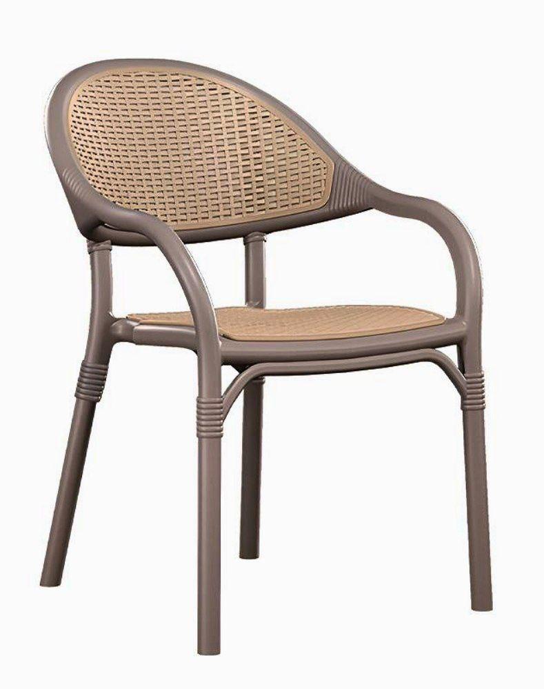 صندلی پلاستیکی حصیری با رنگ بندی های زیبا 